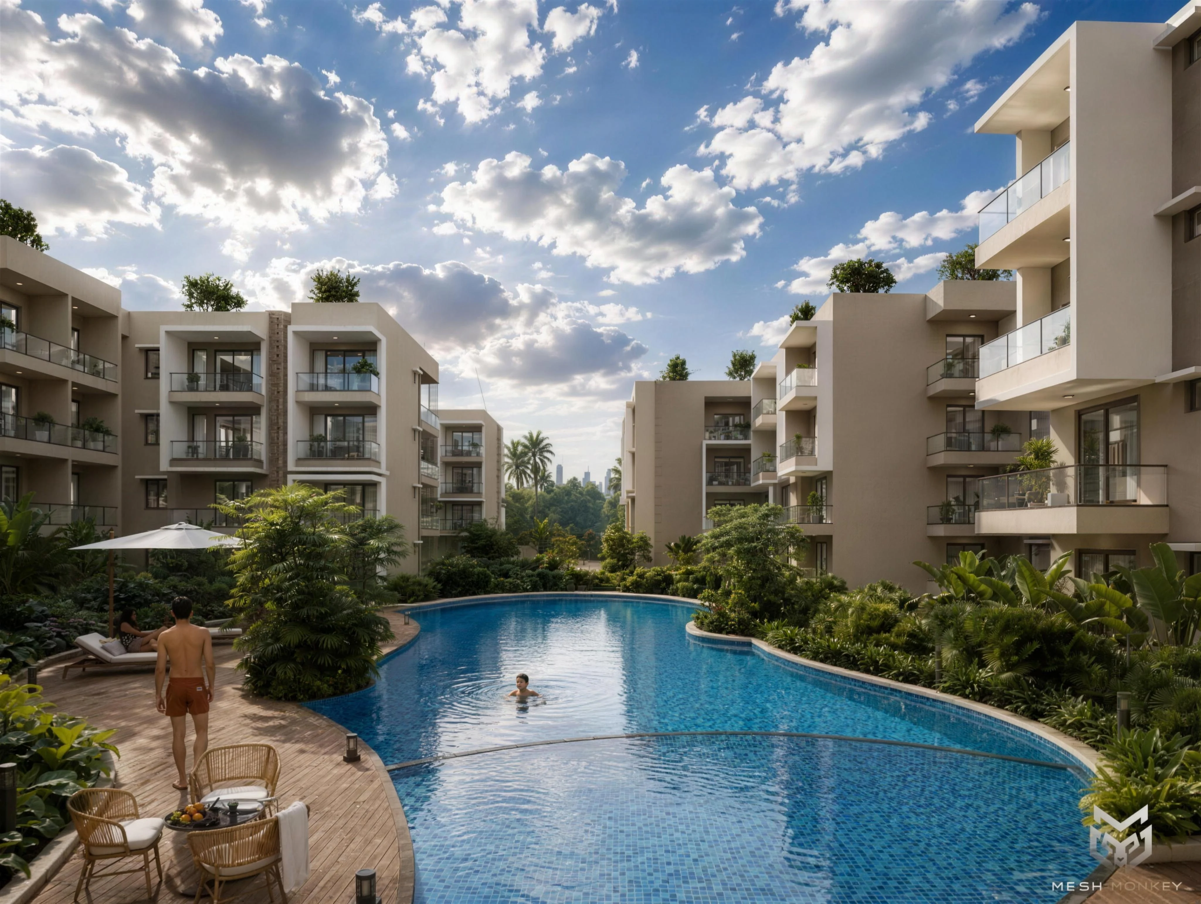 Leisure Pool Perspective